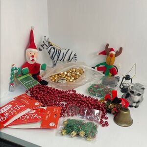 Festive Christmas Decoration Set Some New & Used
